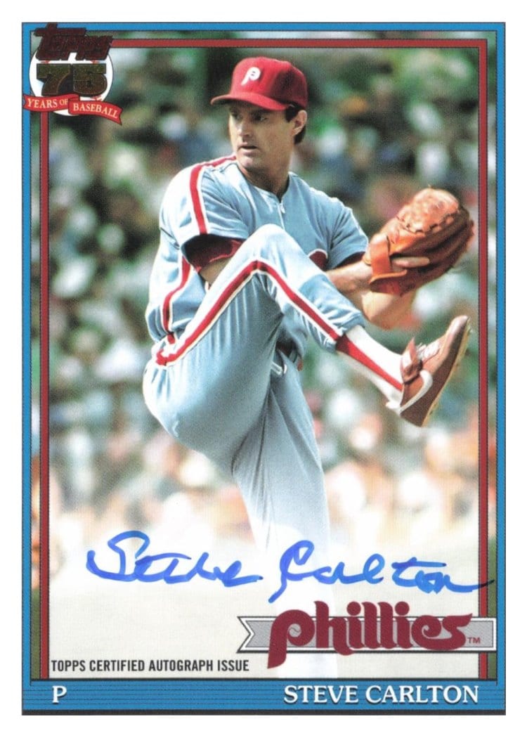 2026 Topps 1991 Topps Autographs Steve Carlton #91A-SC card