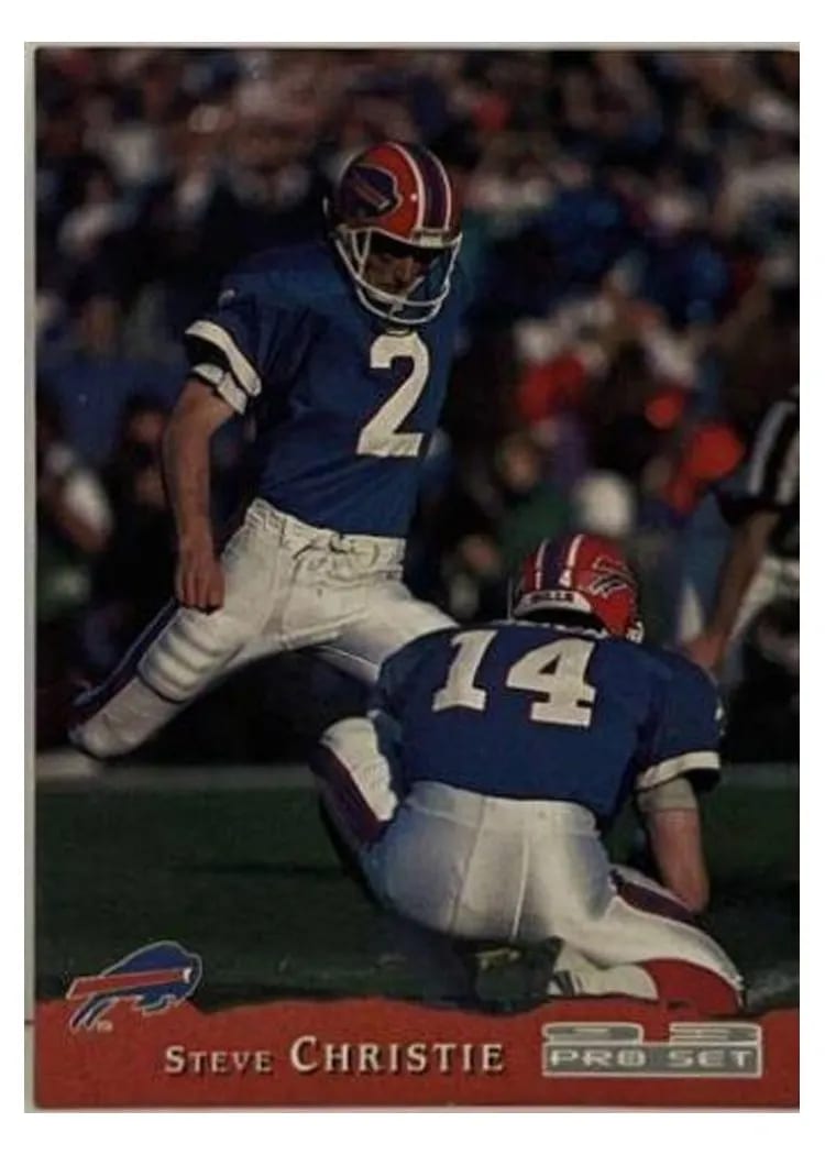 1993 Pro Set Steve Christie #56 card