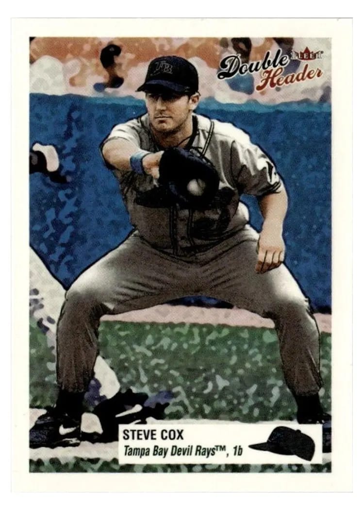 2003 Fleer Double Header Steve Cox #28 card