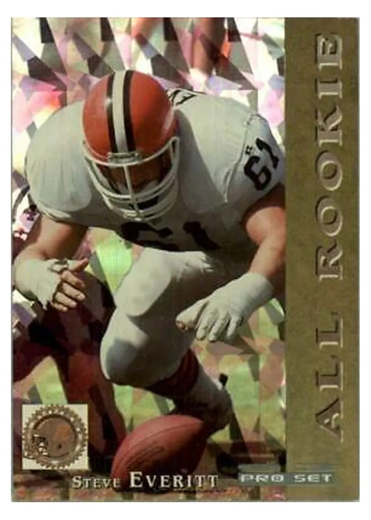 1993 Pro Set All Rookies STEVE EVERITT #8 card