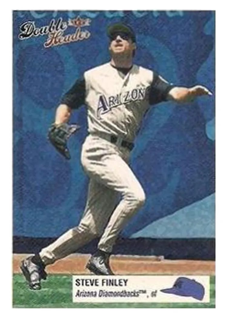 2003 Fleer Double Header Steve Finley #5 card