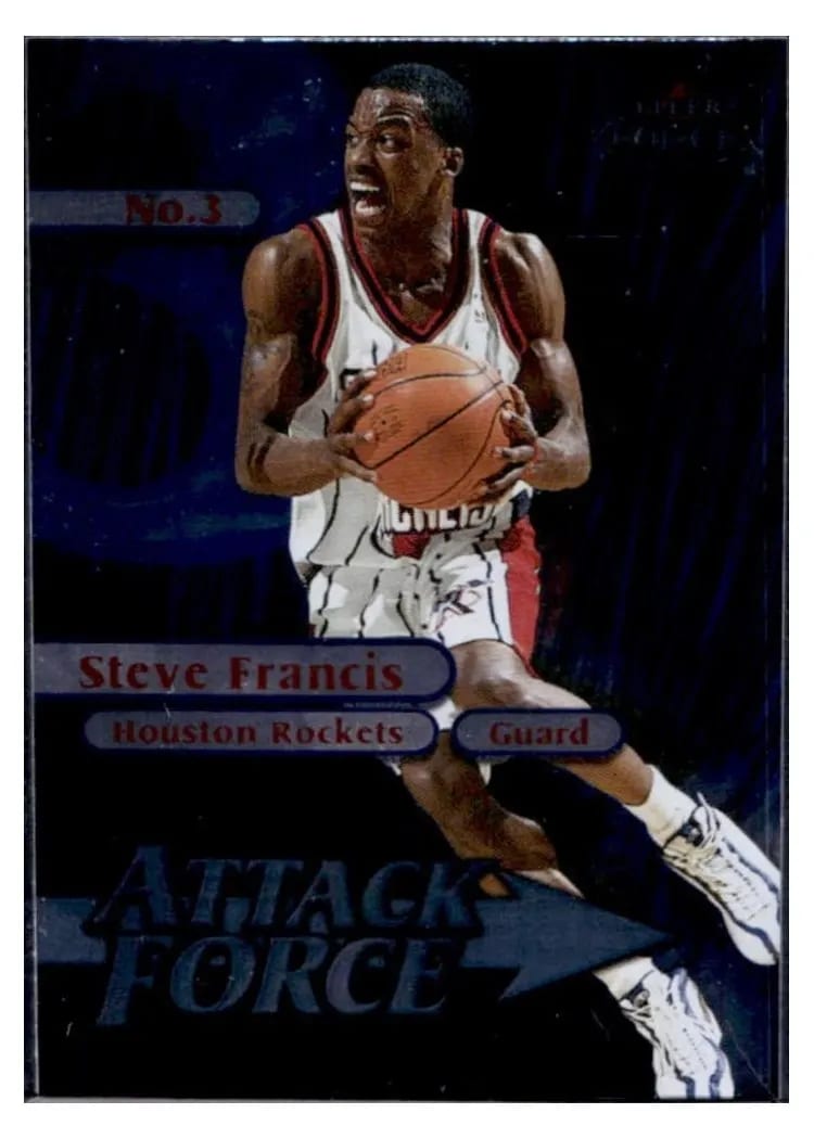 1999 Fleer Force Attack Force Steve Francis #6A card