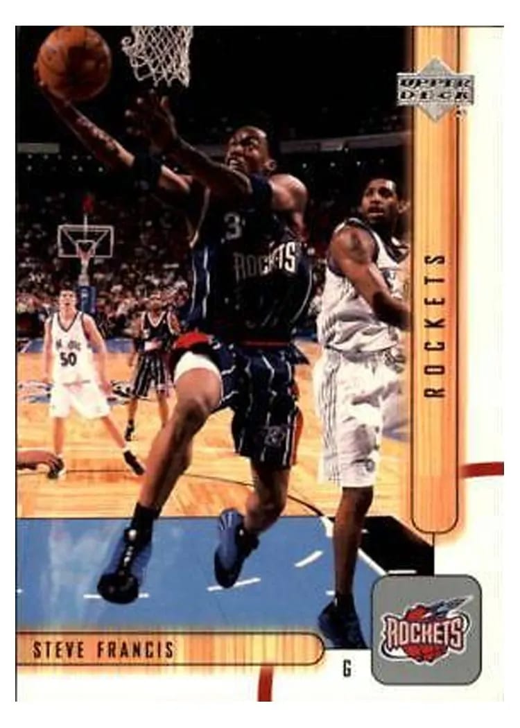 2001 Upper Deck steve francis #55 card