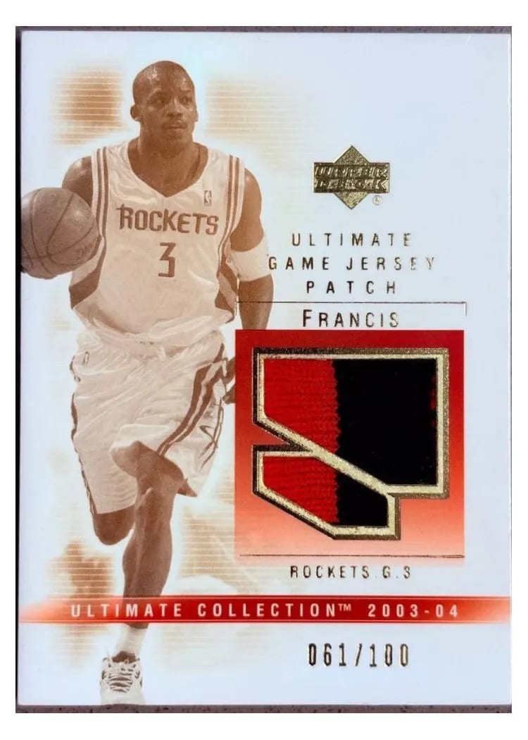 2004 Upper Deck Ultimate Collection Game Jersey Steve Francis #UGJ-SF card