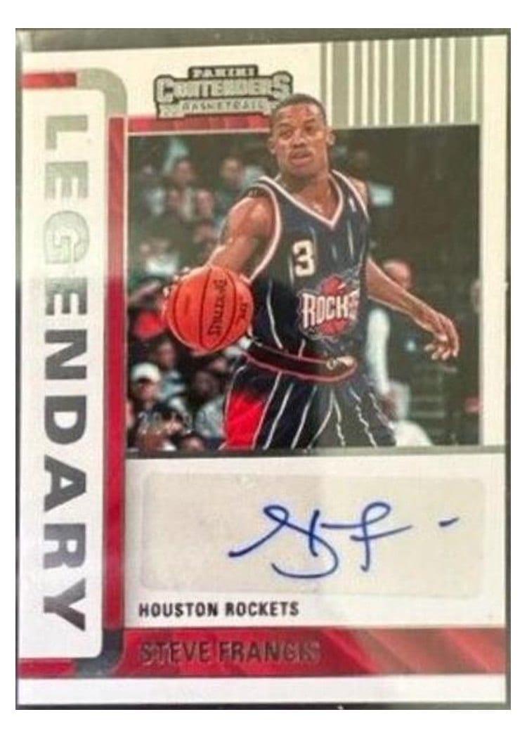 2022-23 Panini Contenders Legendary Contenders Autographs Steve Francis #LC-SFC card