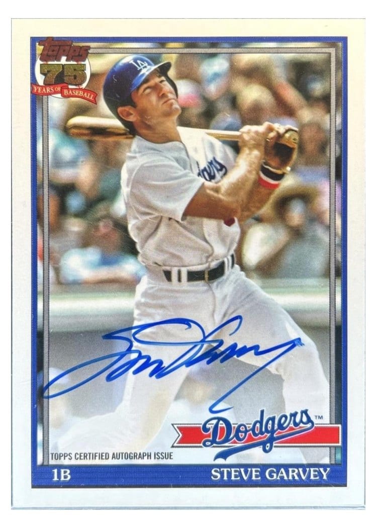 2026 Topps 1991 Topps Autographs Steve Garvey #91A-SG card