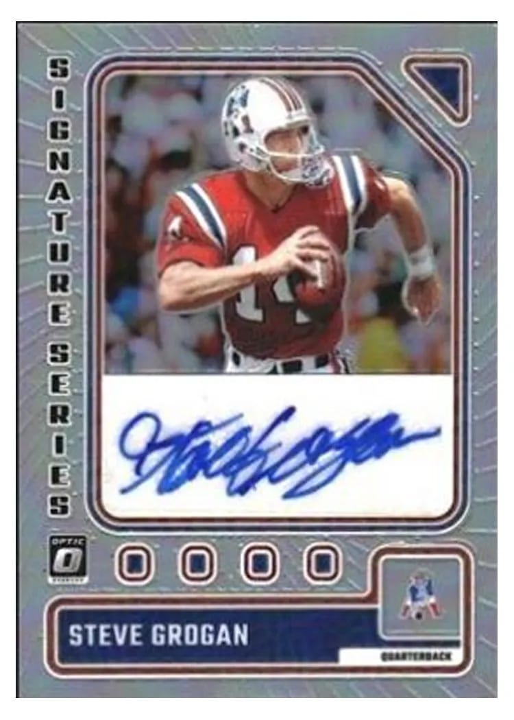 2023 Panini Donruss Optic Signature Series Steve Grogan #SS-SG card