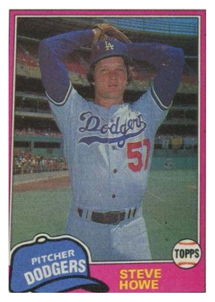 1981 Topps Steve Howe #693 card