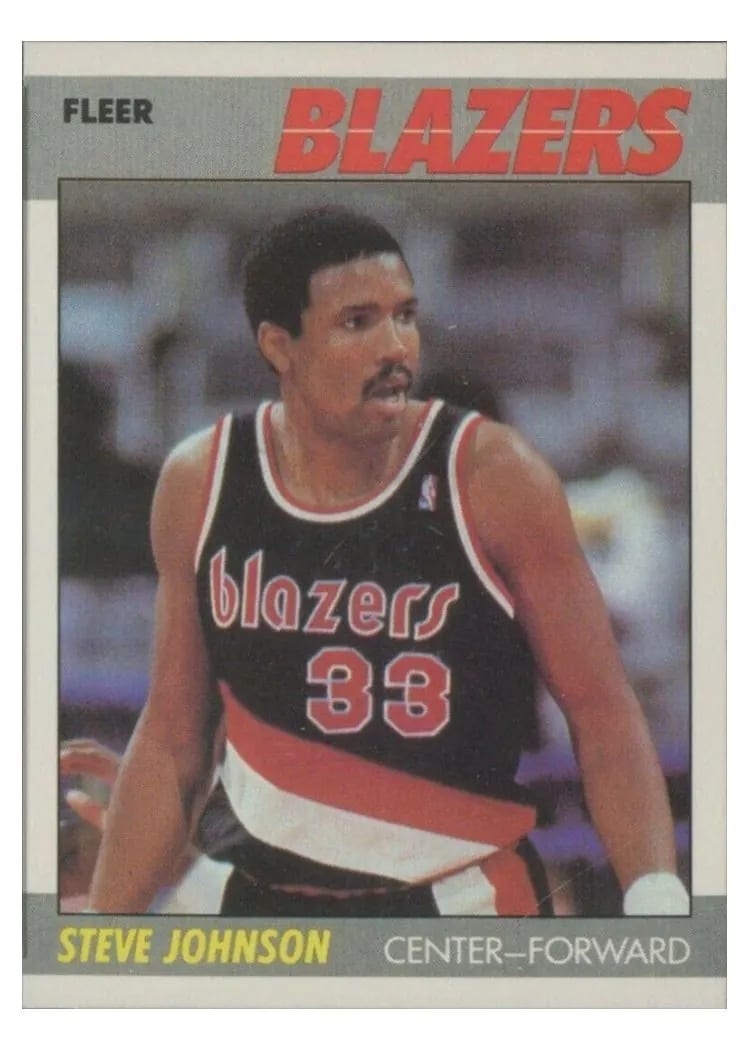 1987 Fleer Steve Johnson #57 card