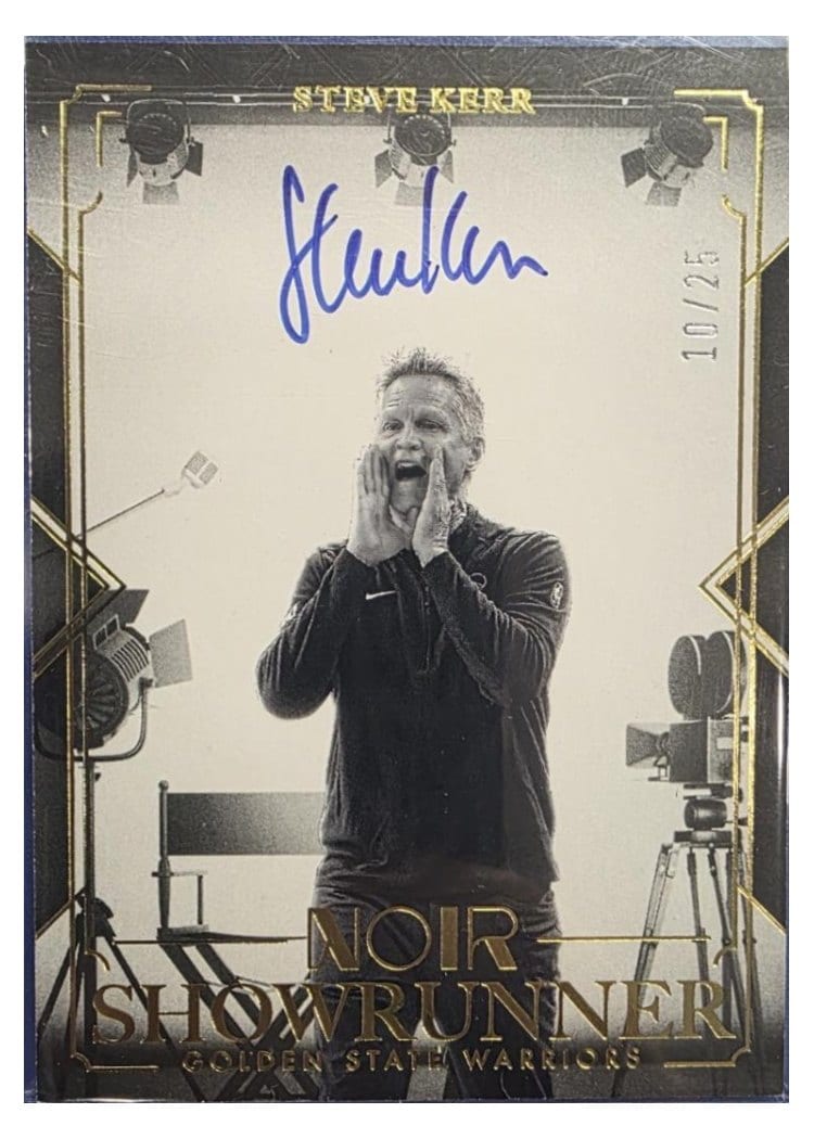 2024-25 Panini Noir Showrunner Signatures Set Steve Kerr #4 card