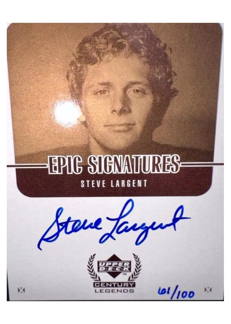 1999 Upper Deck Century Legends Epic Signatures Steve Largent #SLC card