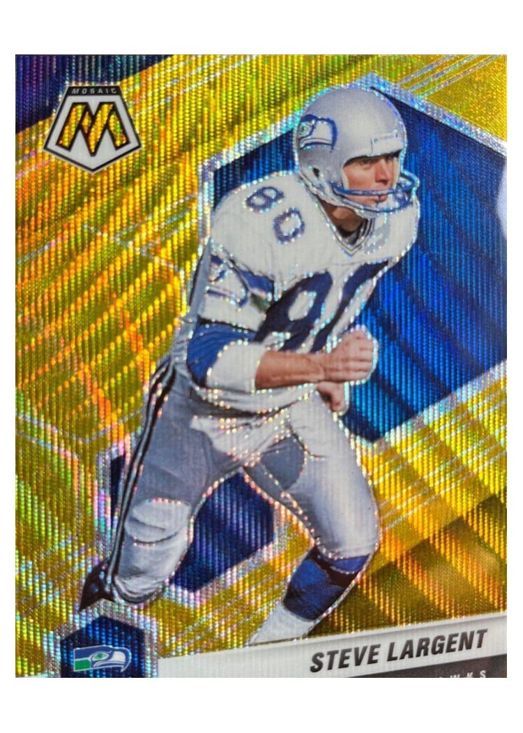2021 Panini Mosaic Base Set Steve Largent #180 card