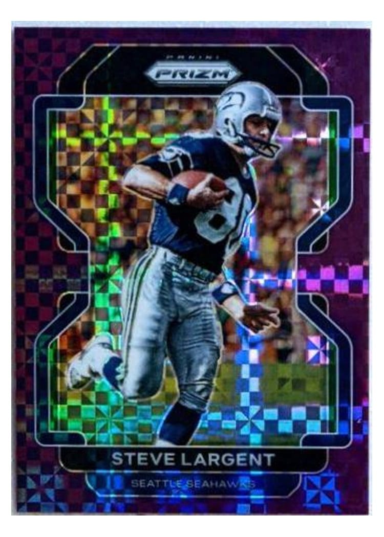 2021 Panini Prizm Base Set Steve Largent Purple Prizm #51 card