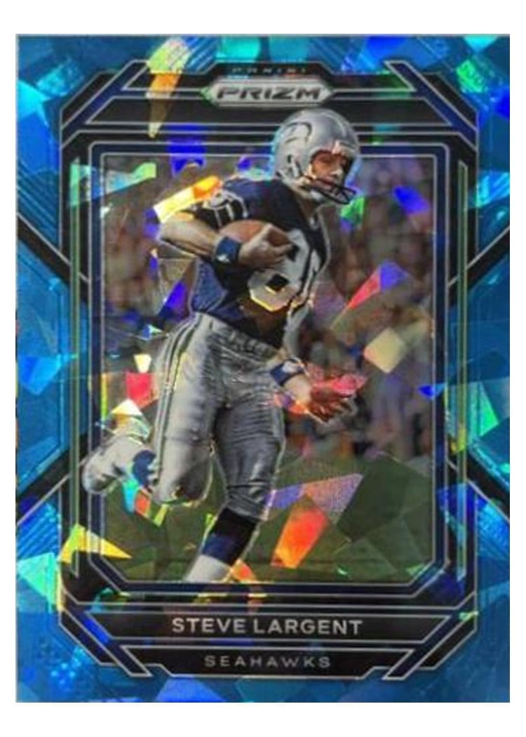 2022 Panini Prizm Base Set Steve Largent Blue Ice #261 card