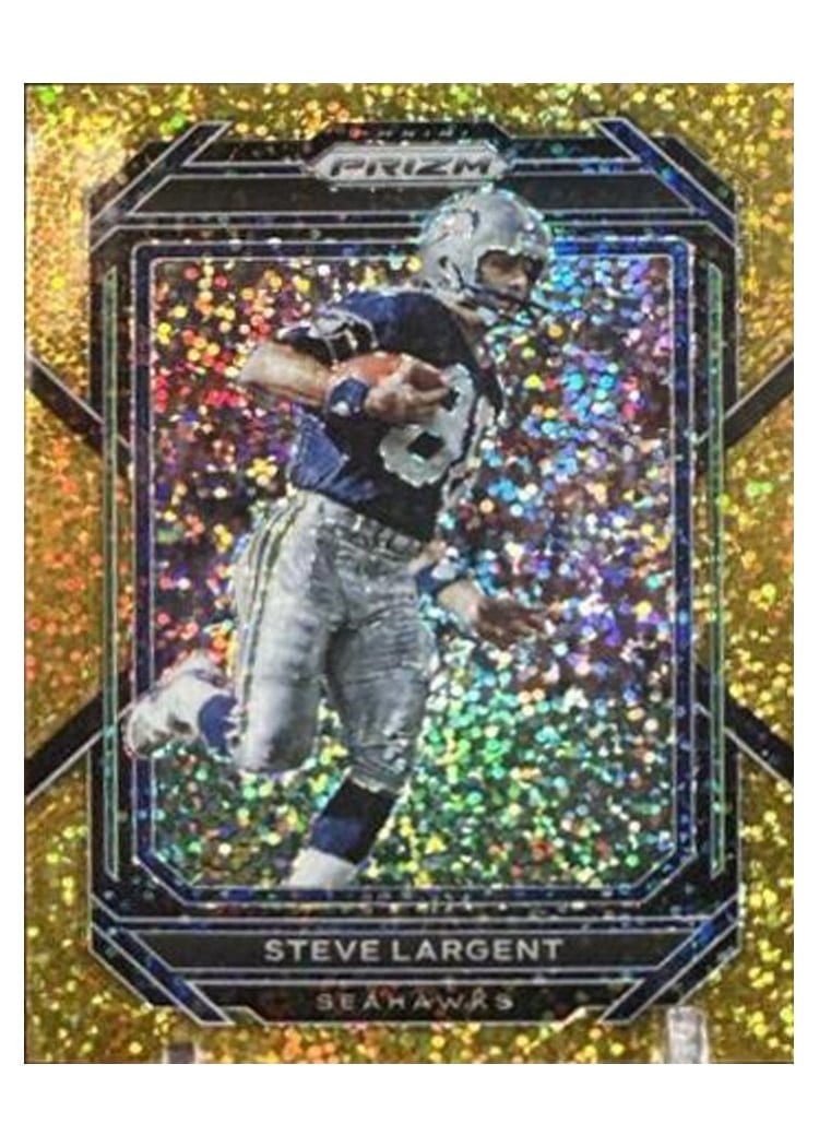 2022 Panini Prizm Base Set Steve Largent Gold Sparkle #261 card