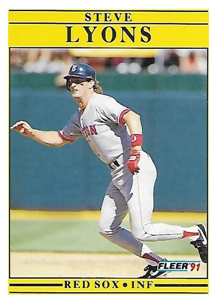 1991 Fleer Update Steve Lyons #U-6 card