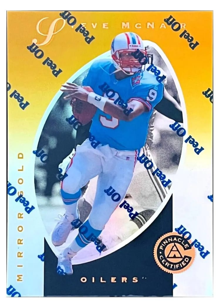 1997 Pinnacle Certified Steve McNair Mirror Gold #30 card
