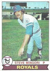 1979 Topps Base Set Steve Mingori #72 card