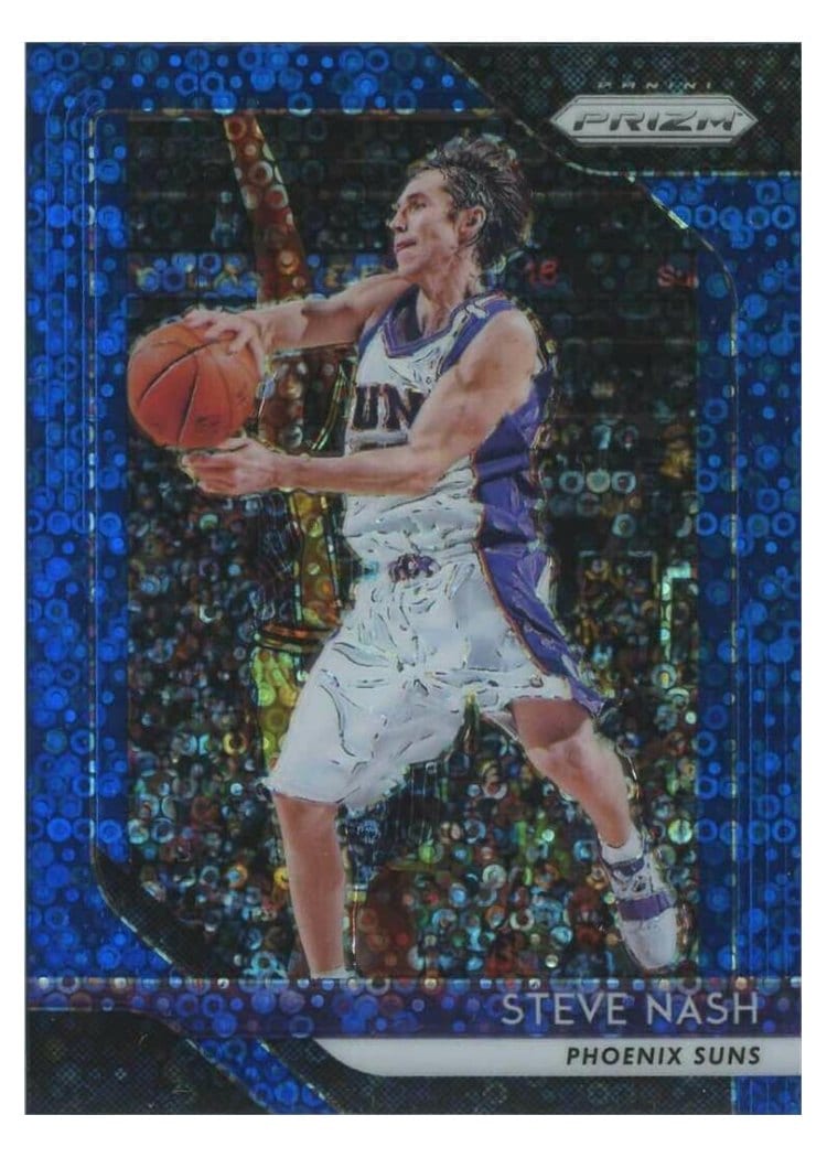 2018-19 Panini Prizm Base Set Steve Nash Fast Break Prizm Blue #155 card