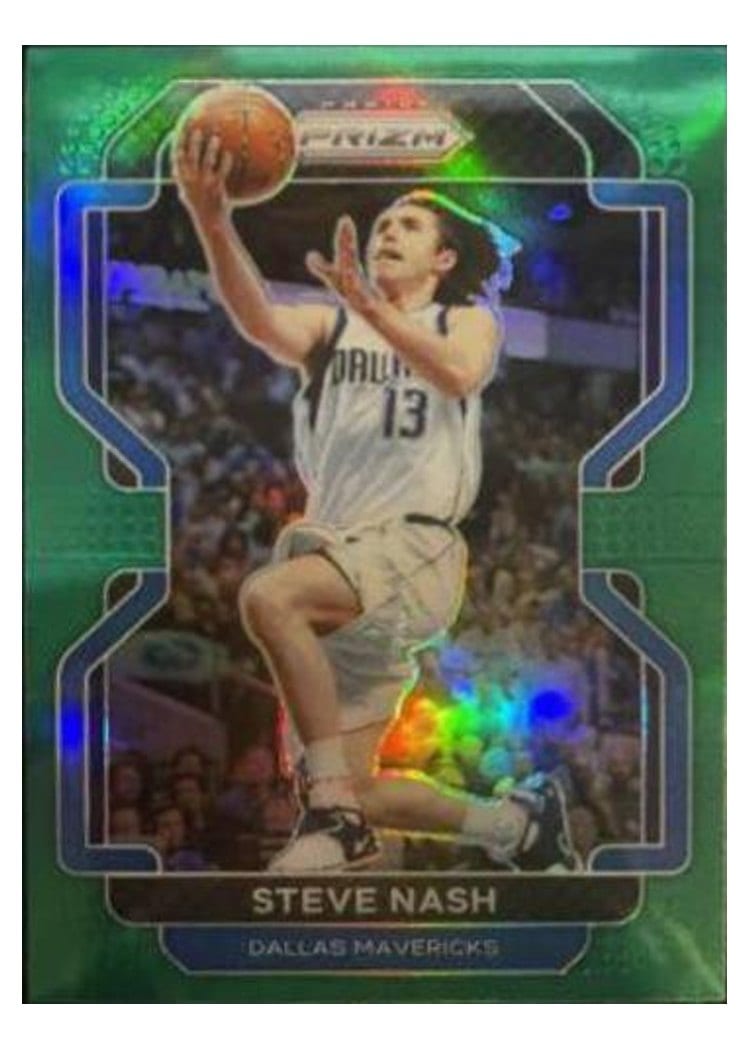2021-22 Panini Prizm Base Set Steve Nash Green Prizm #264 card