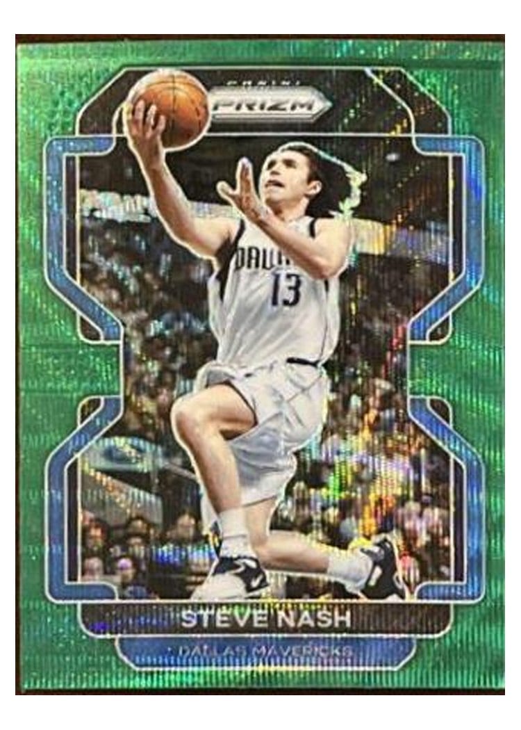 2021-22 Panini Prizm Base Set Steve Nash Green Wave #264 card