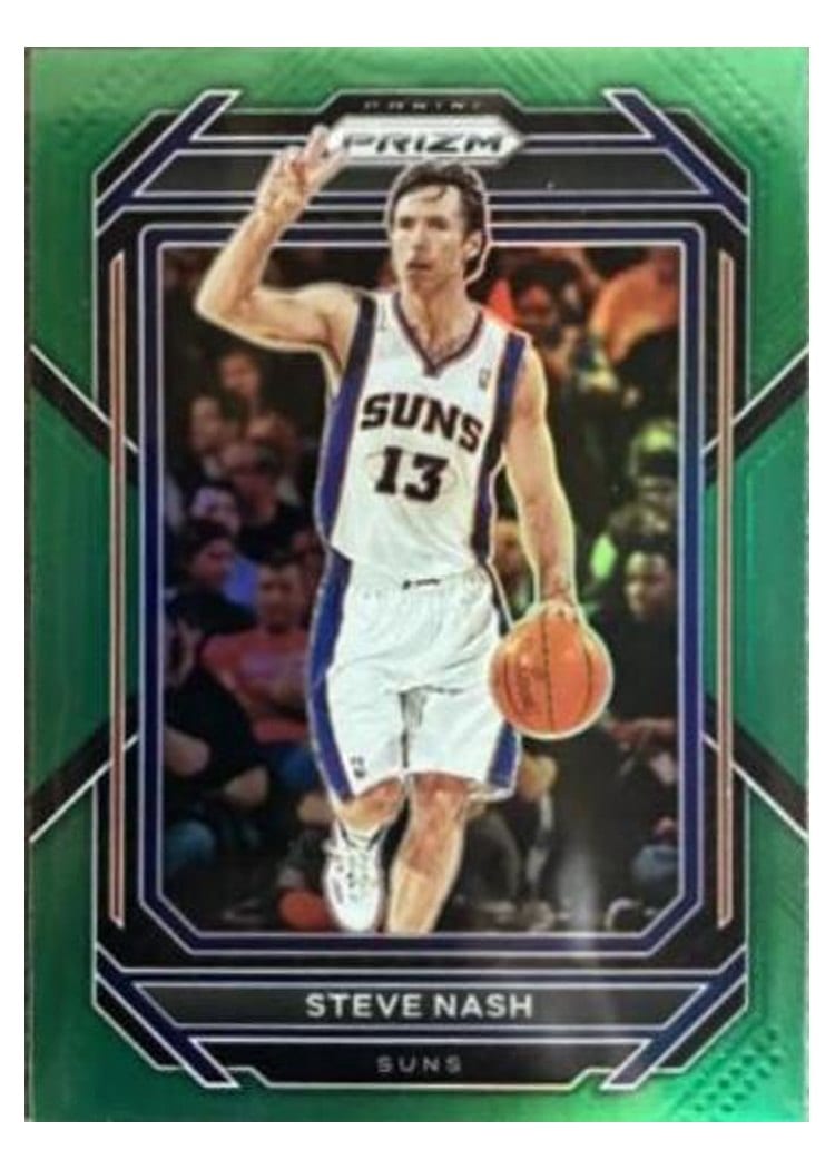2022-23 Panini Prizm Base Set Steve Nash Green Prizm #289 card