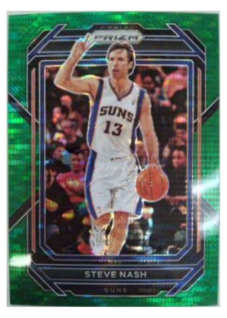 2022-23 Panini Prizm Base Set Steve Nash Green Pulsar Prizm #289 card