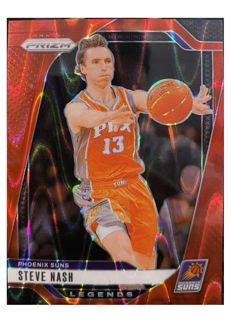 2024-25 Panini Prizm Base Set Steve Nash Red Seismic #298 card