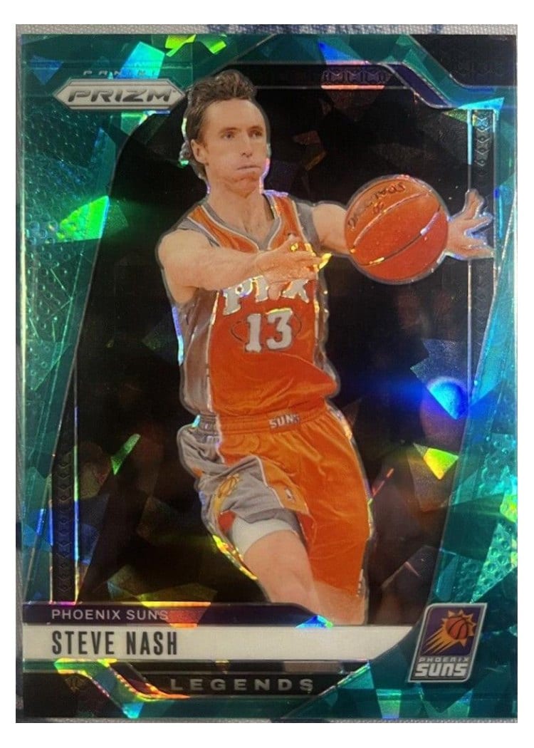 2024-25 Panini Prizm Base Set Steve Nash Teal Ice #298 card