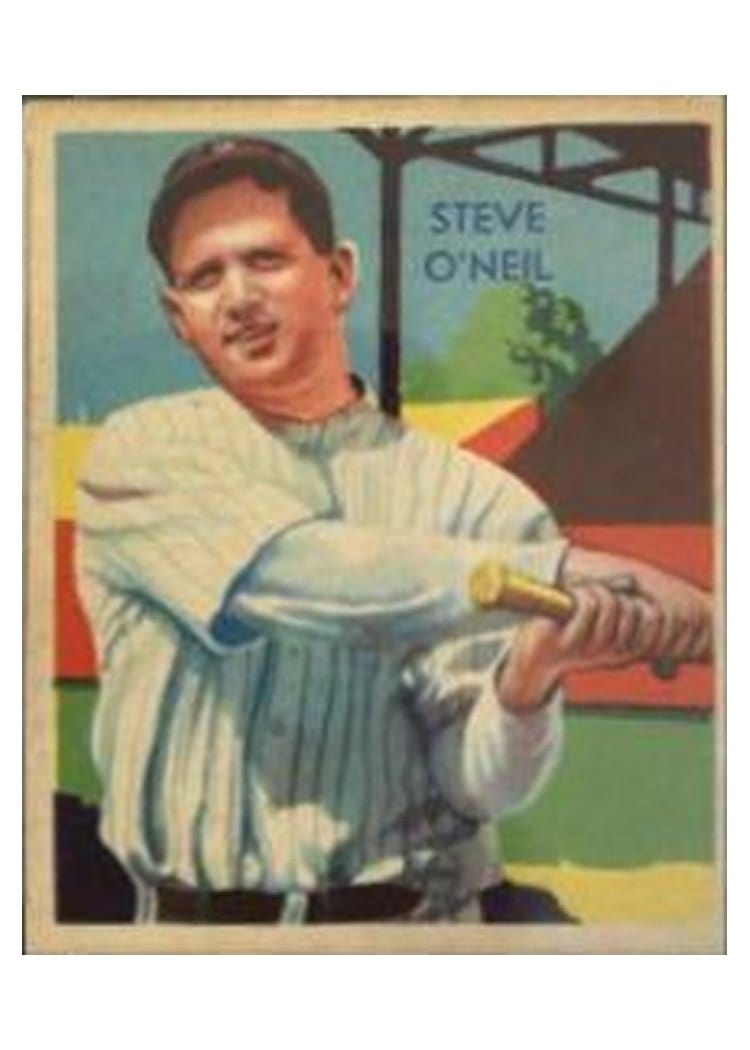1936 Diamond Stars Steve O'Neil #87 card