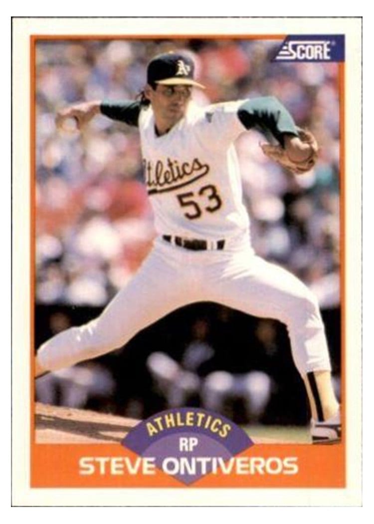 1989 Score Steve Ontiveros #337 card
