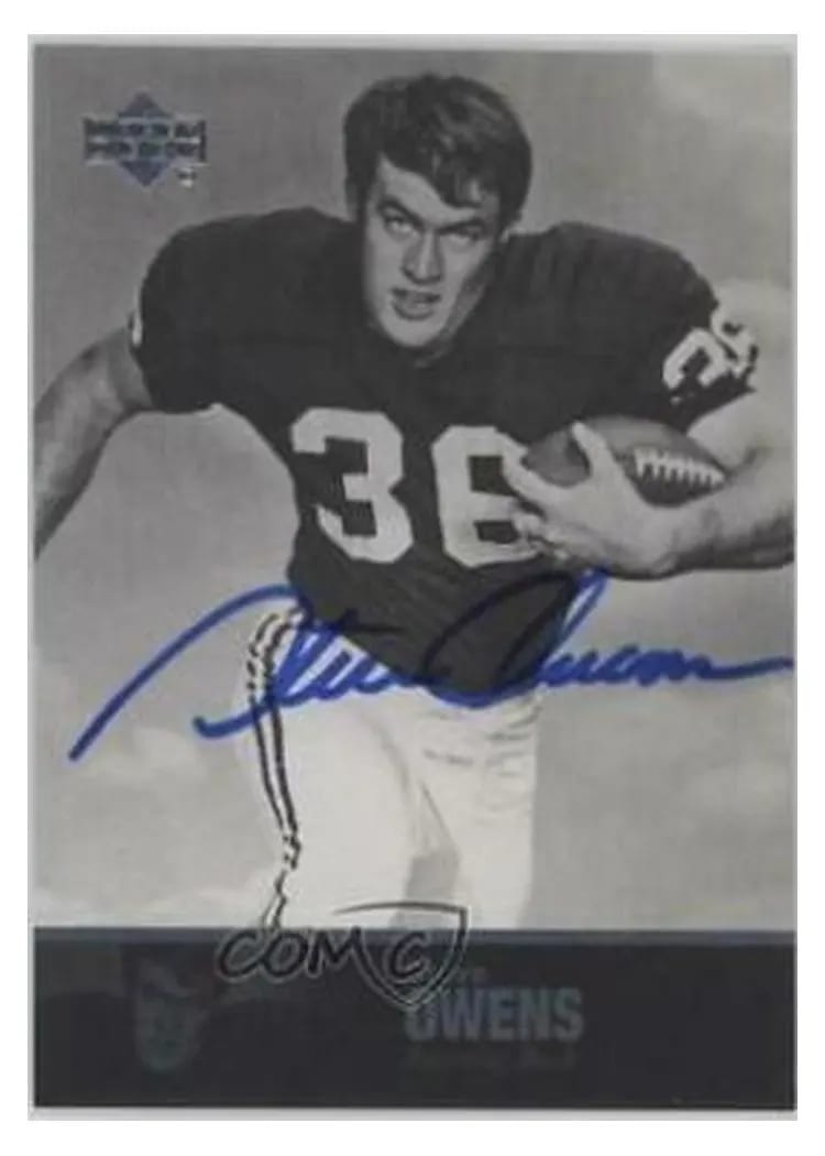 2011 Upper Deck College Legends Autograph Steve Owens #62 card