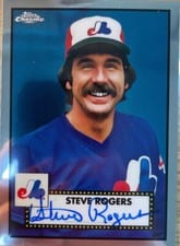2021 Topps Chrome Platinum Anniversary Autographs Steve Rogers #PA-SRO card