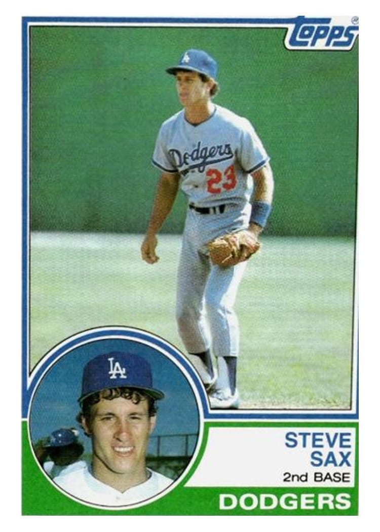 1983 Topps Steve Sax #245 card