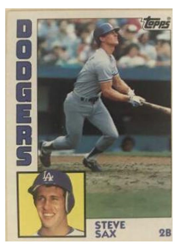 1984 Topps Steve Sax #610 card