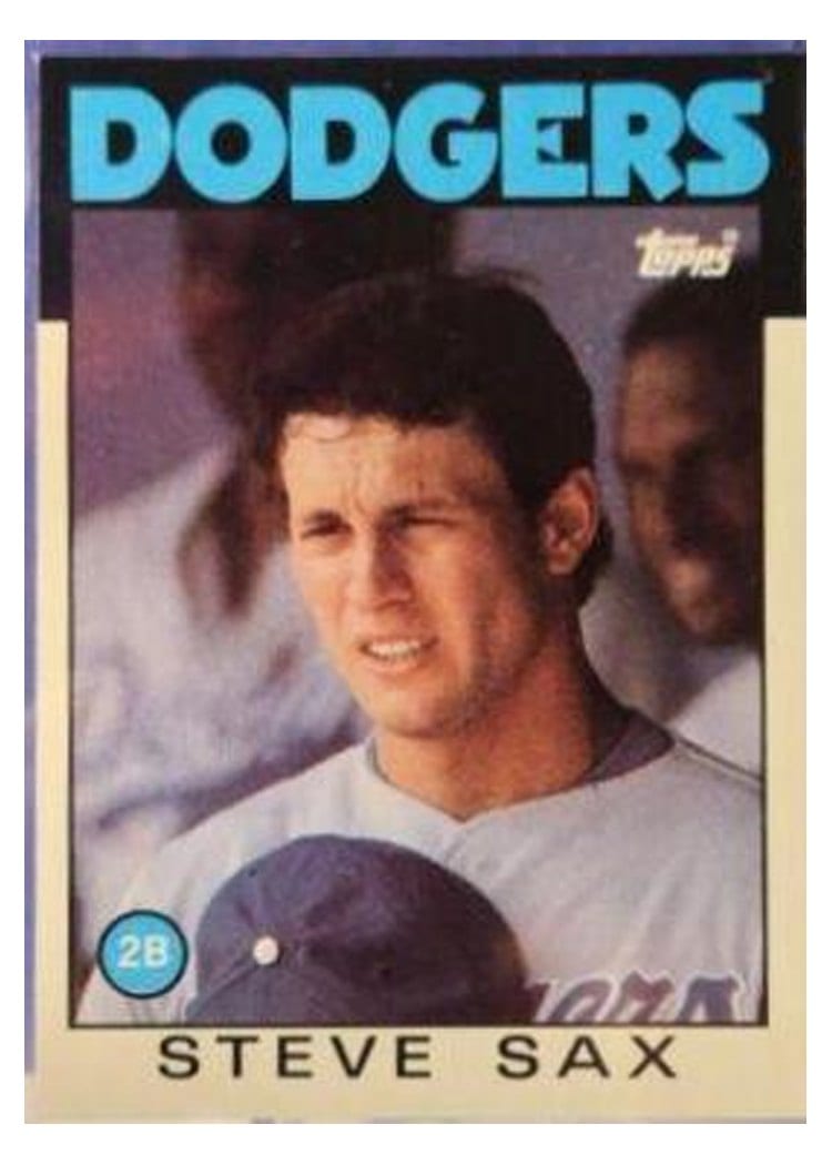 1986 Topps Steve Sax #175 card