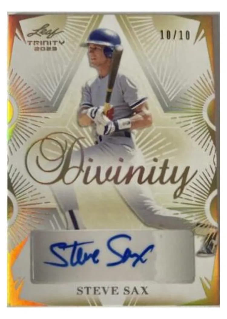 2023 Leaf Trinity Divinity Steve Sax #D-SS2 card