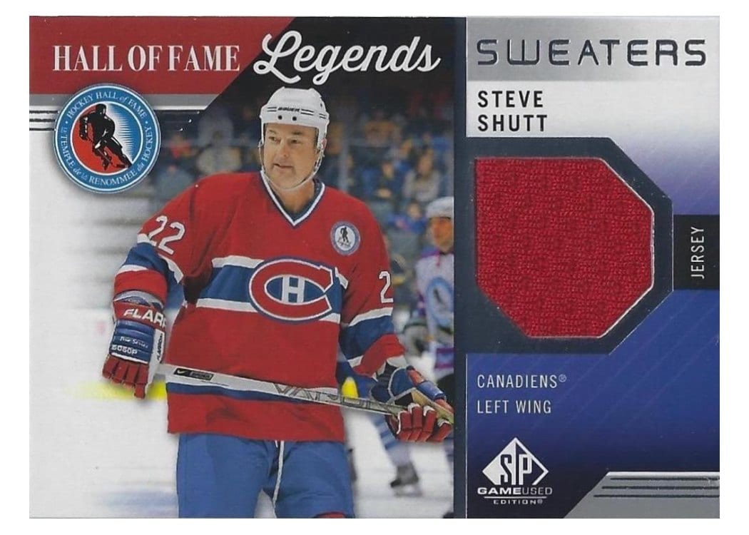 2021-22 SP Game Used HOF Legends Sweaters Steve Shutt #HOF-SS card