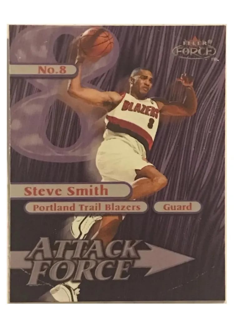 1999 Fleer Force Attack Force Steve Smith #19A card