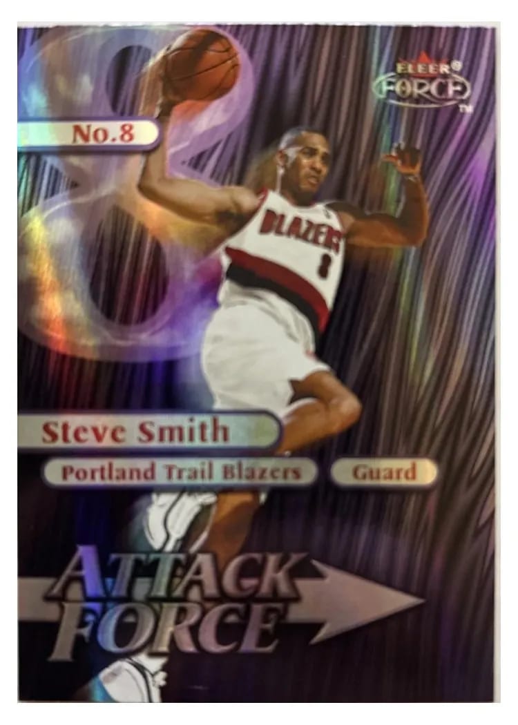 1999 Fleer Force Attack Force Steve Smith Forcefield #19A card