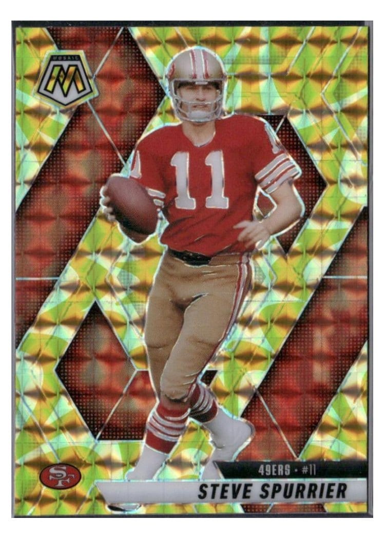 2025 Panini Mosaic Base Set Steve Spurrier Reactive Yellow #42 card
