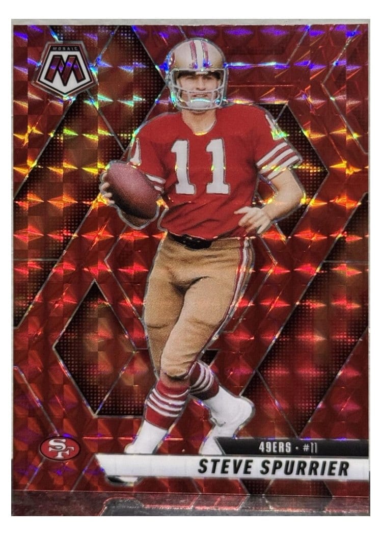 2025 Panini Mosaic Base Set Steve Spurrier Red Sparkle #42 card