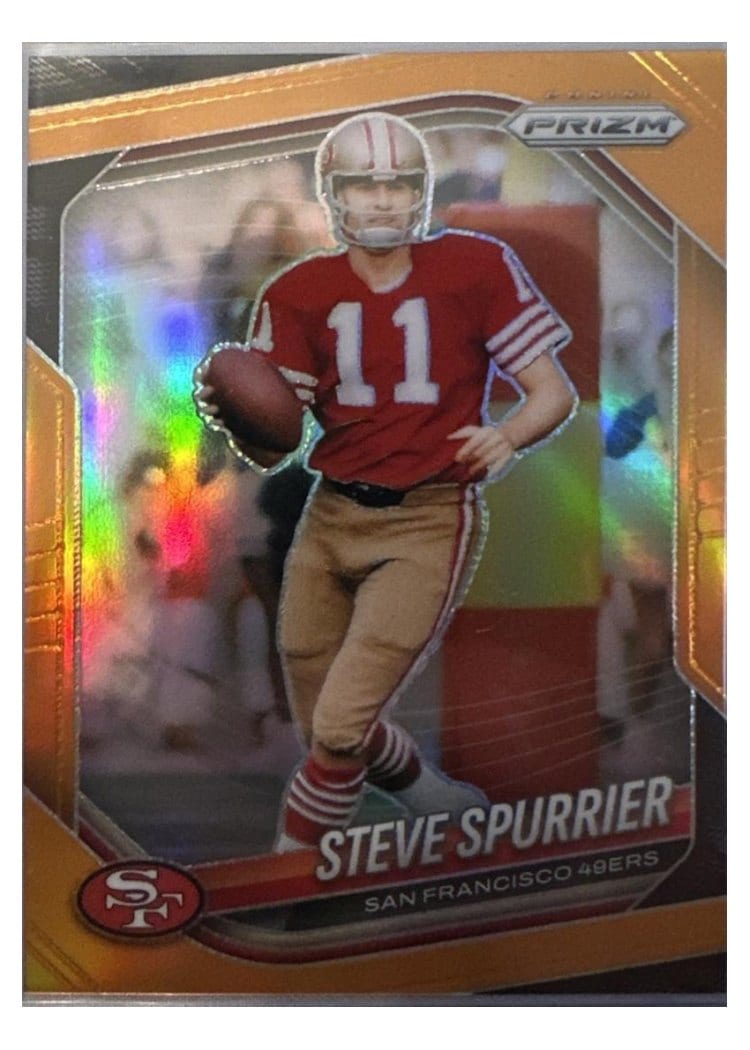 2025 Panini Prizm Base Set Steve Spurrier Orange #157 card