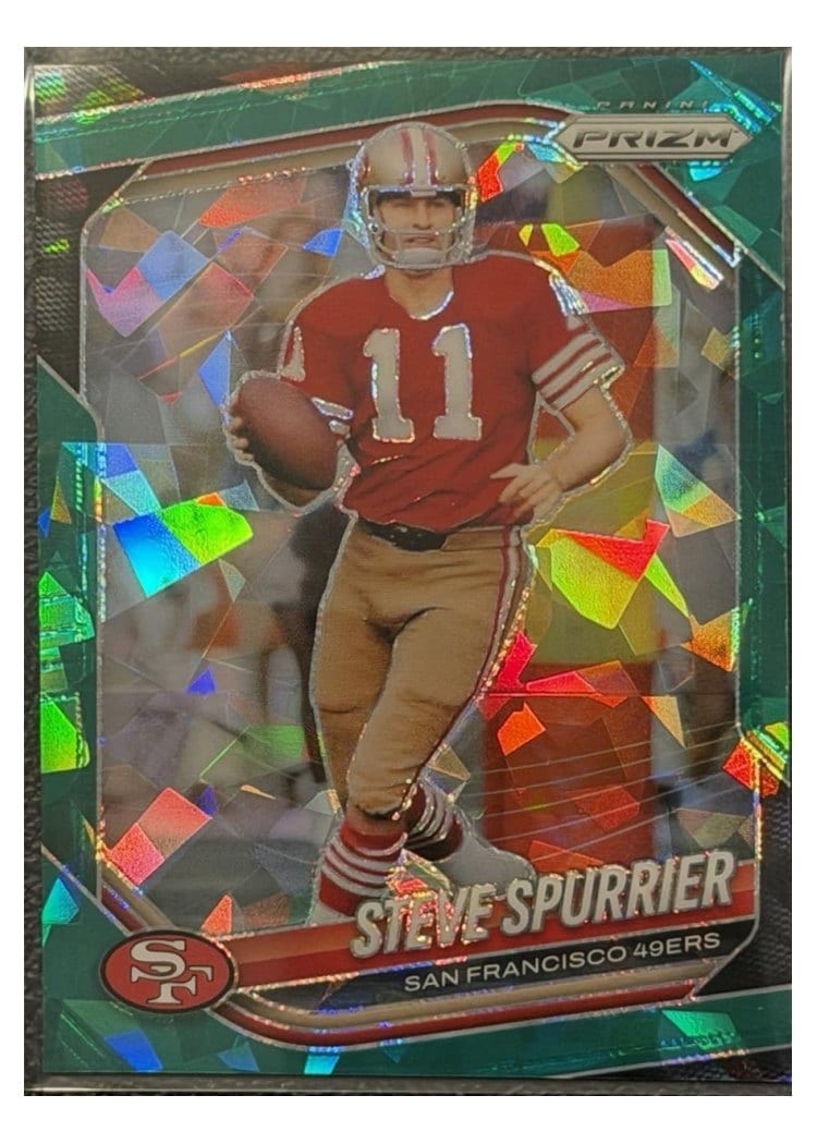 2025 Panini Prizm Base Set Steve Spurrier Green Ice #157 card
