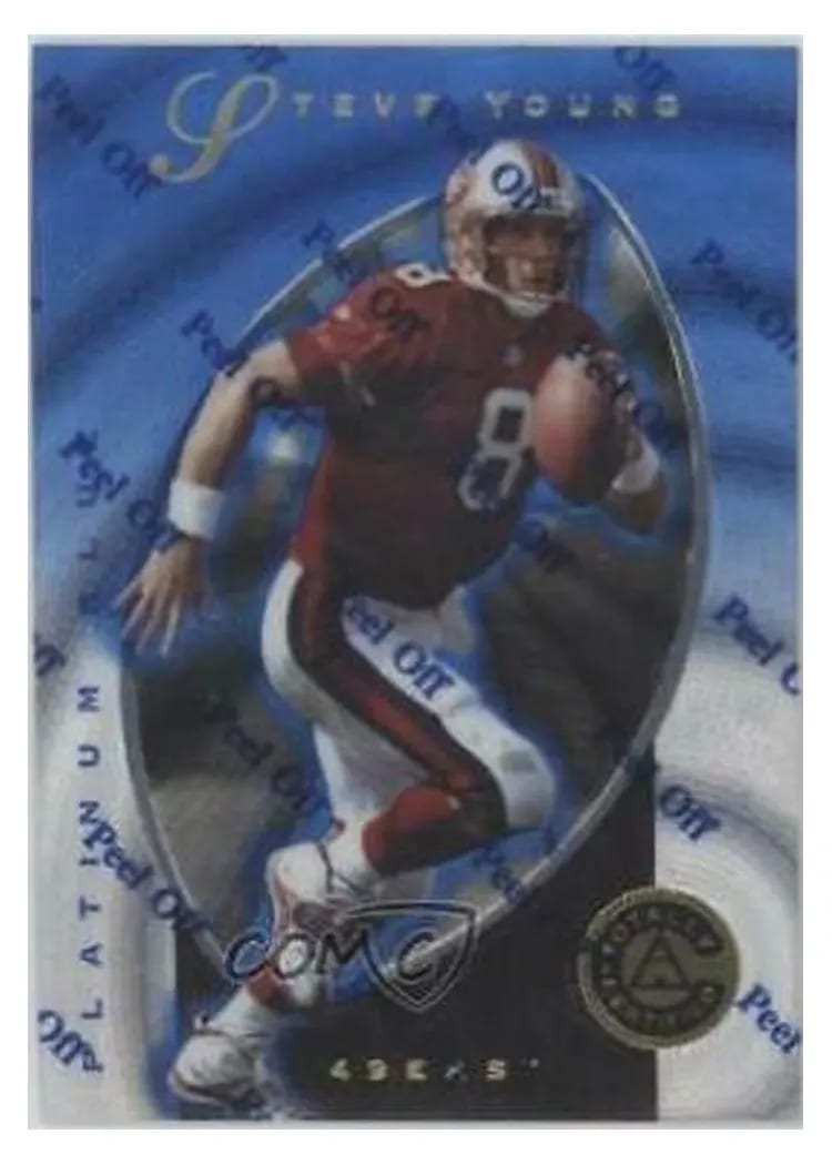 1997 Pinnacle Totally Certified Steve Young #4 card