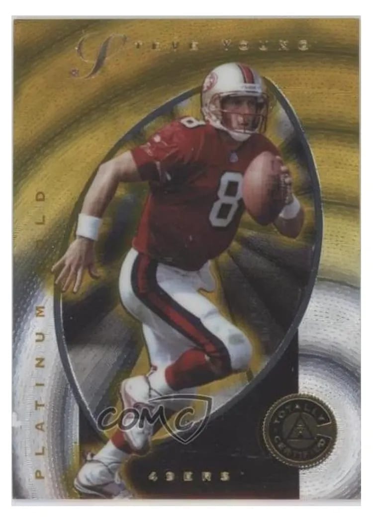 1997 Pinnacle Totally Certified Steve Young Platinum Gold #4 card