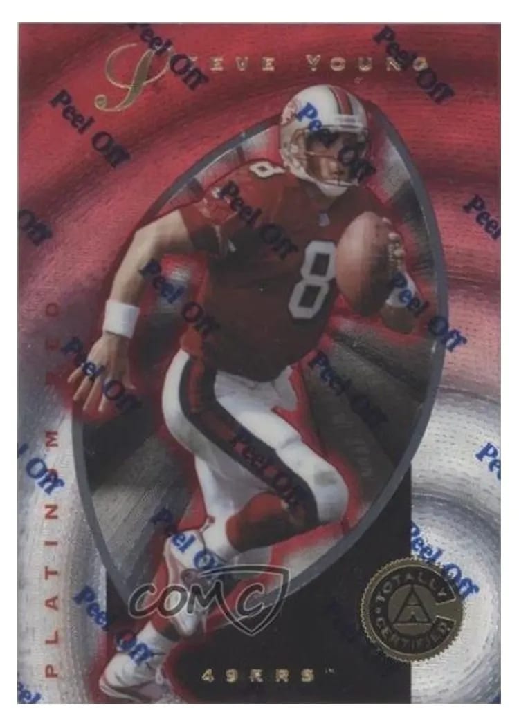 1997 Pinnacle Totally Certified Steve Young #4 card
