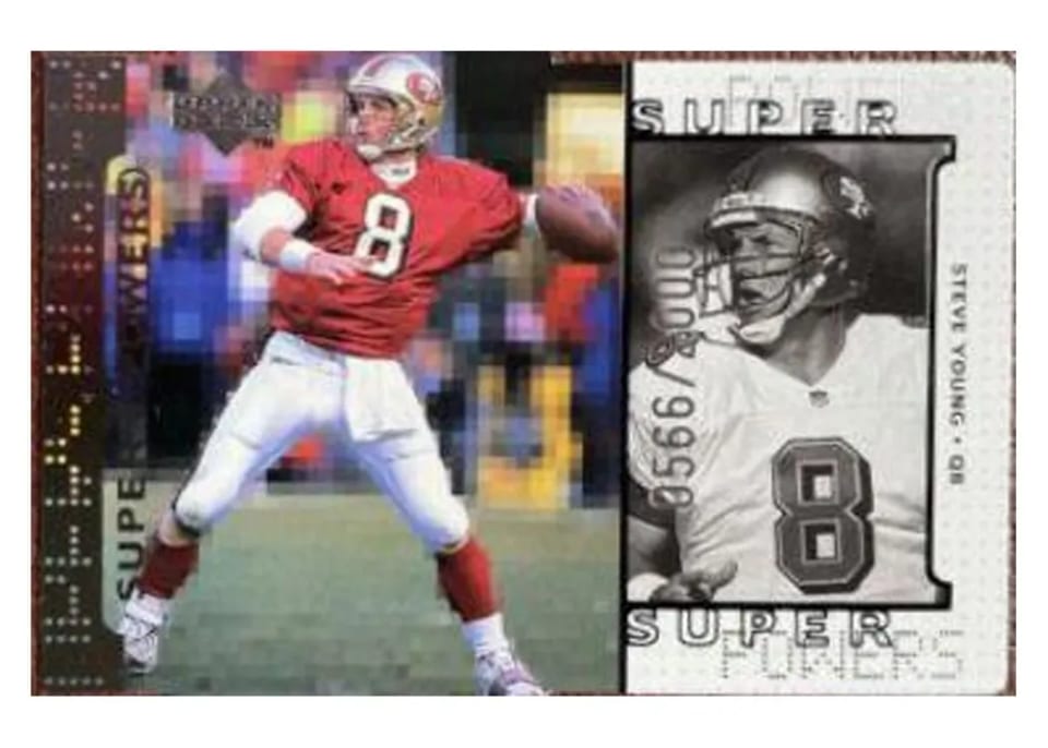 1998 Upper Deck Super Powers Steve Young #S9 card