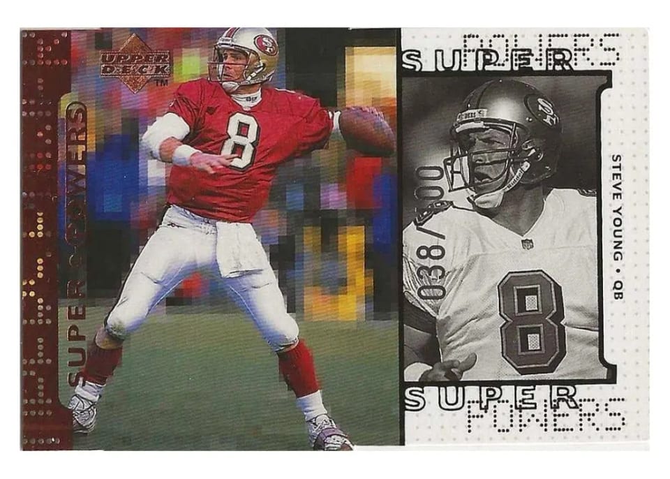 1998 Upper Deck Super Powers Steve Young #S9 card