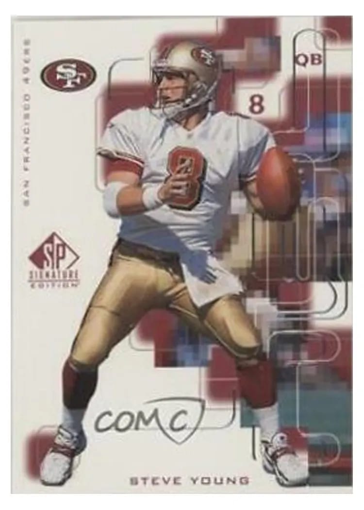 1999 SP Signature Steve Young #108 card